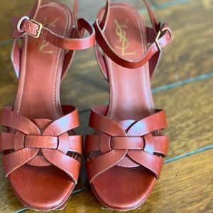 YSL platform sandals in awesome color for Summer!